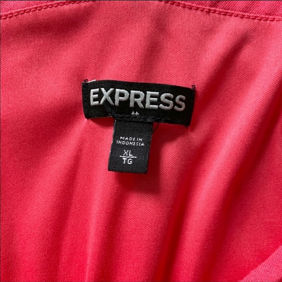 Express Coral Banded Waist Racerback Maxi Dress - Picture 3 of 3